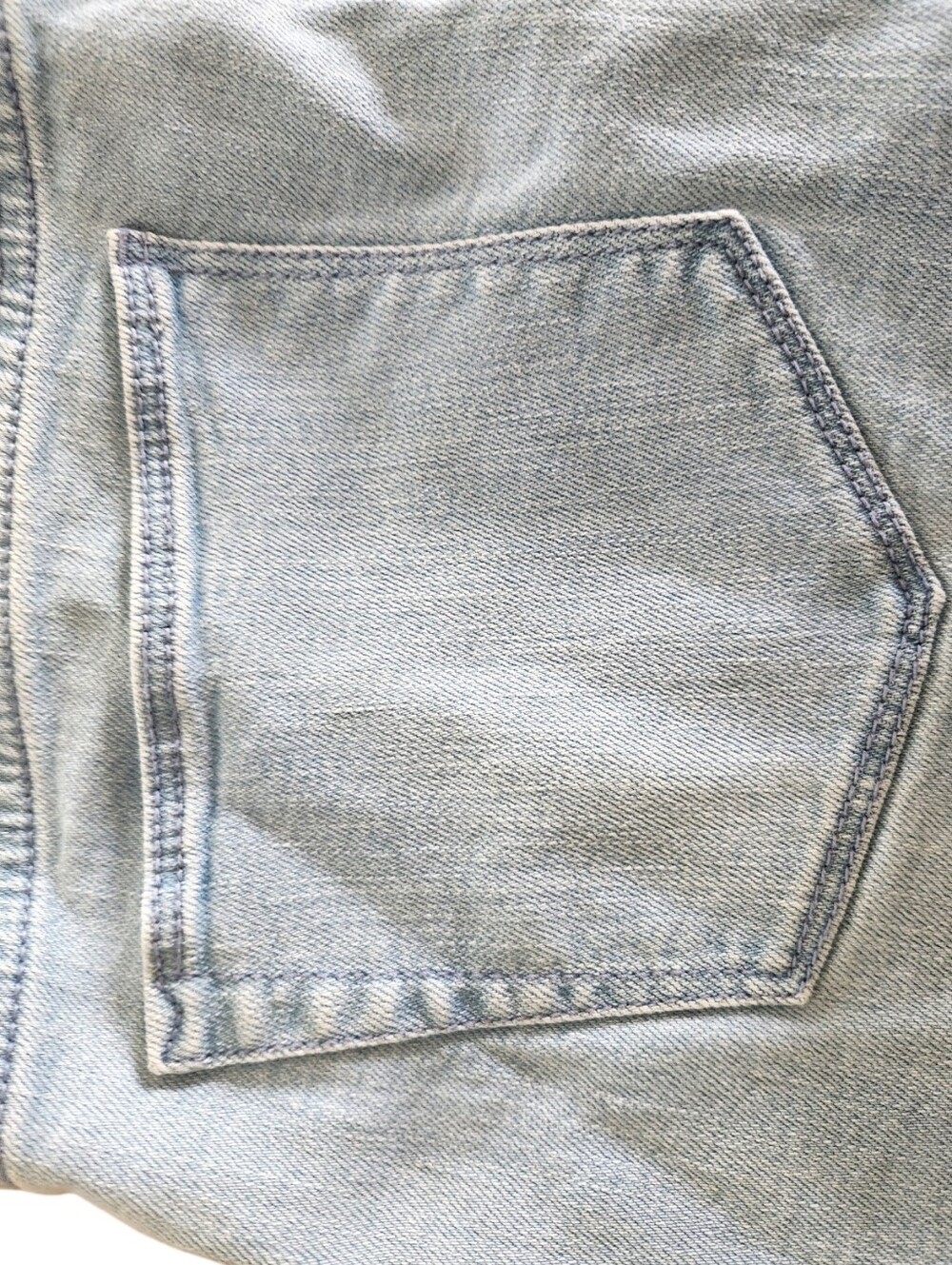 J Jill Blue Denim Cropped Cuffed Capris Stretch High-rise Zip Fly Cuffed Size 12 - Picture 12 of 16